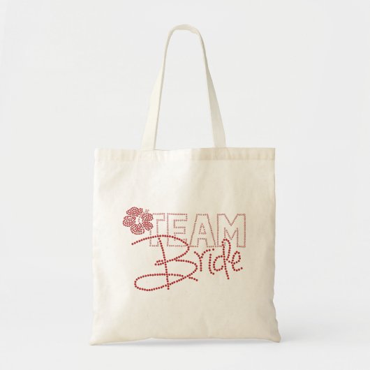 Hübsche Team-Braut u. Hibiskus-Blume Tragetasche (Vorne)