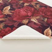 Hübsche, tiefrote Pfingsteine Sherpadecke (3/4)