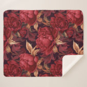 Hübsche, tiefrote Pfingsteine Sherpadecke (Vorderseite (Horizontal))