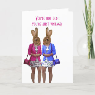 Hübsche Tiere bekommen alte Frauen Geburtstagskart Karte