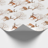 Hübsche Tierwelt Hirschlandschaft Geschenk Geschenkpapier (Ecke)