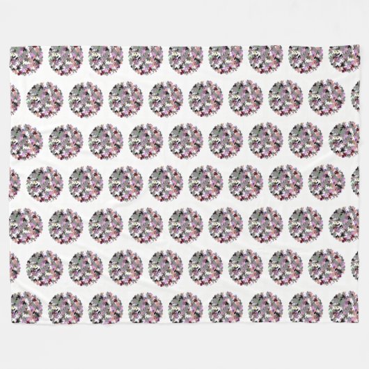 HÜBSCHE TREE-BLÄTTER FLEECEDECKE (Vorderseite (Horizontal))