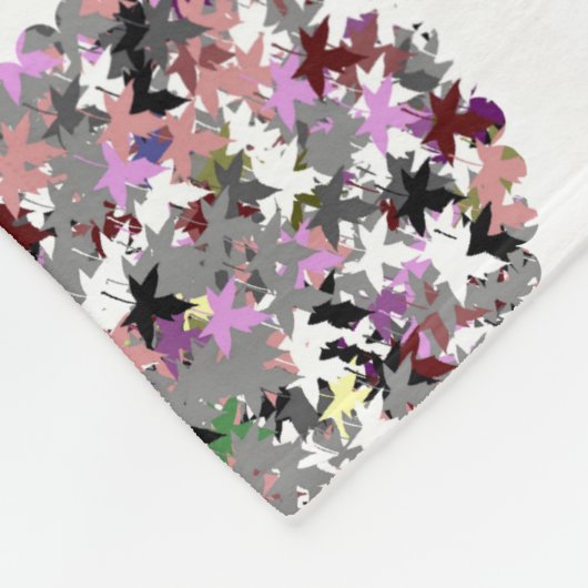 HÜBSCHE TREE-BLÄTTER FLEECEDECKE (Ecke)