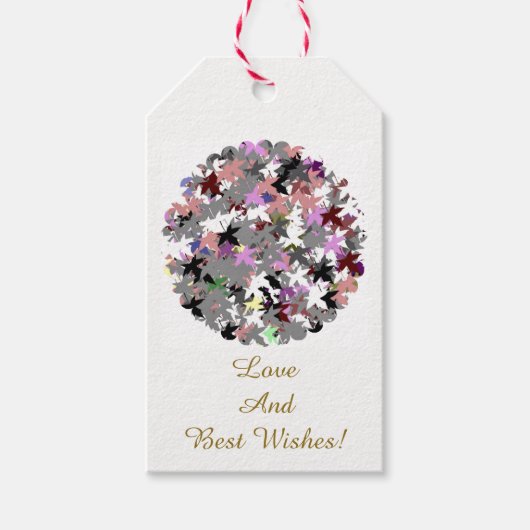 HÜBSCHE TREE-BLÄTTER GESCHENKANHÄNGER (Vorderseite)