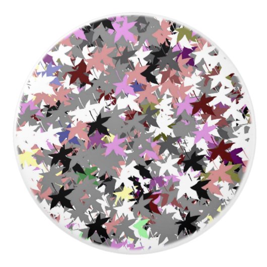 HÜBSCHE TREE-BLÄTTER KERAMIKKNAUF (Vorderseite)