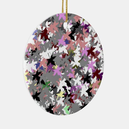 HÜBSCHE TREE-BLÄTTER KERAMIKORNAMENT (Rechts)