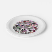 HÜBSCHE TREE-BLÄTTER PAPPTELLER (Schrägansicht)