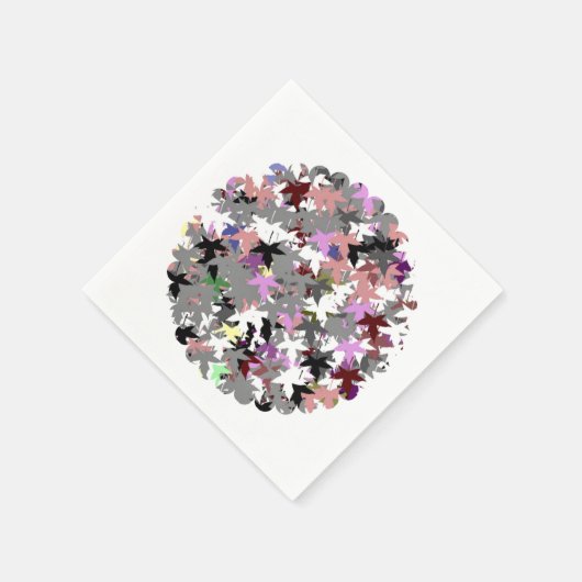 HÜBSCHE TREE-BLÄTTER SERVIETTE (Ecke)