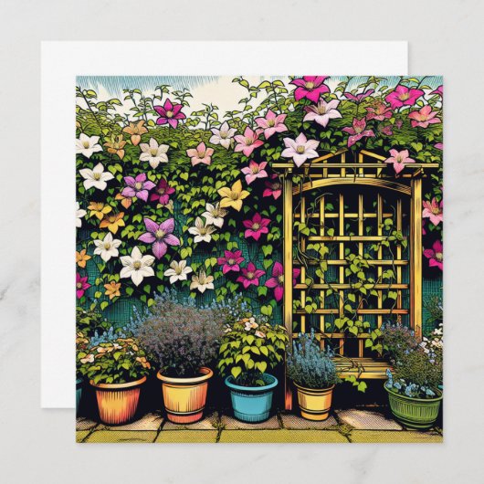 Hübsche Trellis und Töpfe von Pflanze (Vorne/Hinten)