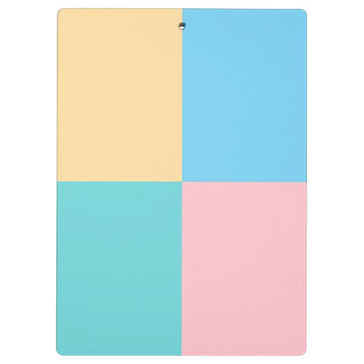 Hübsche Trendrosa Gelbgrün Klemmbrett (Rückseite)