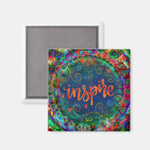 Hübsche Trendy Fun ONE WORD Inspirivity inspiriert Magnet (Vorderseite/Rückseite)