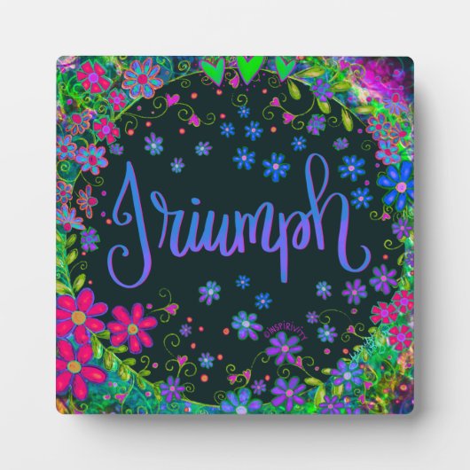 Hübsche Triumph-Inspirivity der Flora Inspirierend Fotoplatte (Vorderseite)