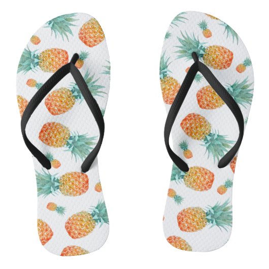 Hübsche TROPISCHE Ananas-Schleimbügel Flip Flops Badesandalen (Fußbett)