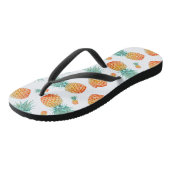 Hübsche TROPISCHE Ananas-Schleimbügel Flip Flops Badesandalen (Schrägansicht)
