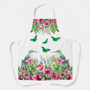 Hübsche tropische Flora und Fauna Schürze