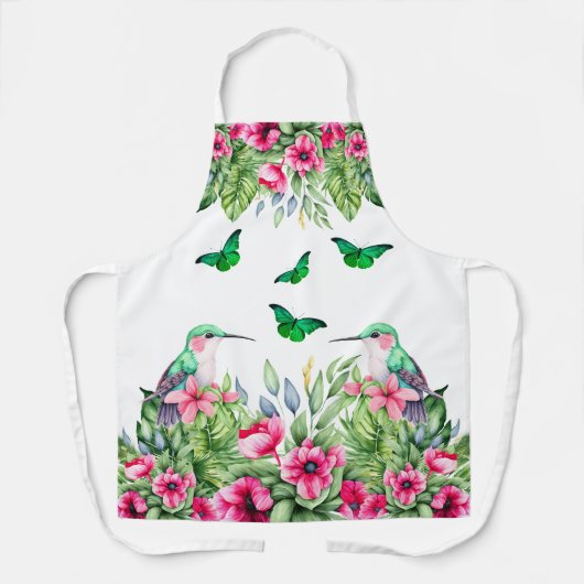 Hübsche tropische Flora und Fauna Schürze (Vorderseite)