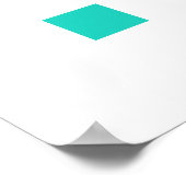 Hübsche Tulip Blume Moderne Illustration + Name Poster (Ecke)