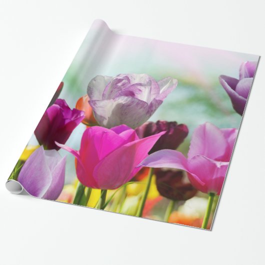 Hübsche Tulips Geschenkpapier (Ungerollt)