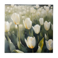 Hübsche Tulpen Aquarellmalerei