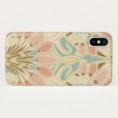 hübsche Tulpen Jugendstil-Blumenmuster Case-Mate iPhone Hülle (Rückseite (Horizontal))