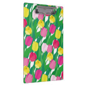Hübsche Tulpen Moderne elegante Blumen Frühling. Klemmbrett (Rechts)