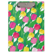 Hübsche Tulpen Moderne elegante Blumen Frühling. Klemmbrett (Vorderseite)