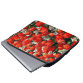 Hübsche Tulpen und Narzissen Laptopschutzhülle (Vorne Knopf)