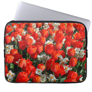 Hübsche Tulpen und Narzissen Laptopschutzhülle