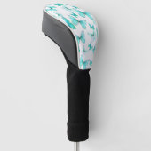 Hübsche Türkis-Schmetterling-Fahrer-Golfkopfabdeck Golf Headcover (angewinkelt)