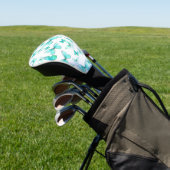 Hübsche Türkis-Schmetterling-Fahrer-Golfkopfabdeck Golf Headcover (In SItu)