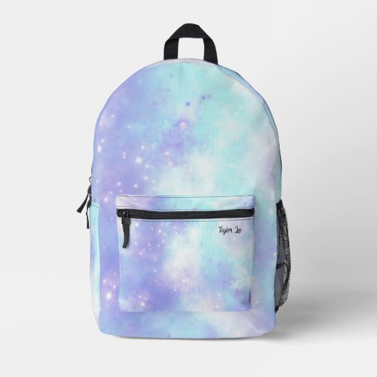 Hübsche Tye Dye Monogramm Bedruckter Rucksack (Vorderseite)