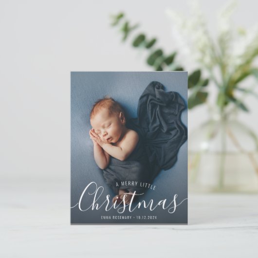 hübsche Typografie Postkarte (Stehend Vorderseite)