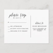 Hübsche UAWG von Watercolor-Skripts Einladungspostkarte (Rückseite)