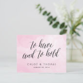 Hübsche UAWG von Watercolor-Skripts Einladungspostkarte (Stehend Vorderseite)