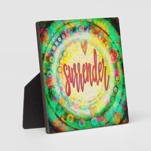 Hübsche Übergabe Blütenspass Inspiration Fotoplatte (Vorderseite)