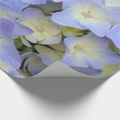 Hübsche und bunte hellblaue Hydrangea-Blumen Geschenkpapier (Ecke)