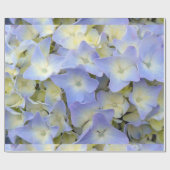 Hübsche und bunte hellblaue Hydrangea-Blumen Geschenkpapier (Flach)