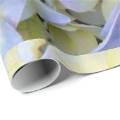 Hübsche und bunte hellblaue Hydrangea-Blumen Geschenkpapier (Rolleneckpunkt)