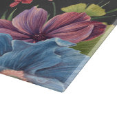 Hübsche und dunkle Blume Schneidebrett (Ecke)