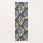 Hübsche und dunkle Blume Yogamatte (Rückseite)