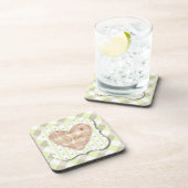 Hübsche und einzigartige Herzmuster im Schatten vo Getränkeuntersetzer (Rechte Seite)