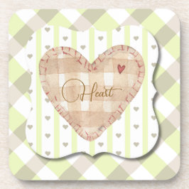 Hübsche und einzigartige Herzmuster im Schatten vo Getränkeuntersetzer