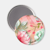 Hübsche und elegante Blume Watercolor Magnet (Vorderseite/Rückseite)