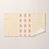 Hübsche und elegante Creme und Korallen Badhandtuch Set (Handtuch)