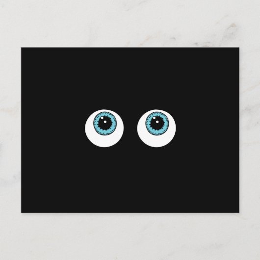 Hübsche und leuchtende dunkle Augen Postkarte (Vorderseite)