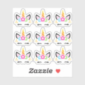 Hübsche und Niedliche Einhornkleber Aufkleber (Blatt)