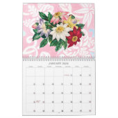 Hübsche und Vintage Blume Art Kalender (Jan 2026)