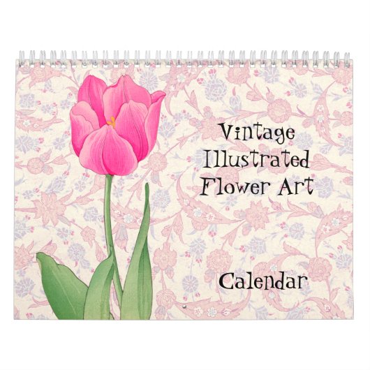 Hübsche und Vintage Blume Art Kalender (Titelbild)