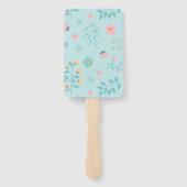 Hübsche Unicorn Gold Glitzer Kinderdusche Fächer (Rückseite)