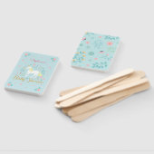 Hübsche Unicorn Gold Glitzer Kinderdusche Fächer (Non-assembled)